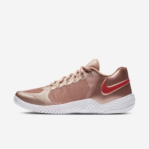 Chaussure De Tennis Nike NikeCourt Flare 2 Rose Doré 6895-210 Metallic Red Bronze/Rose Gold/White/Habanero Red Femme | HDL-53106552